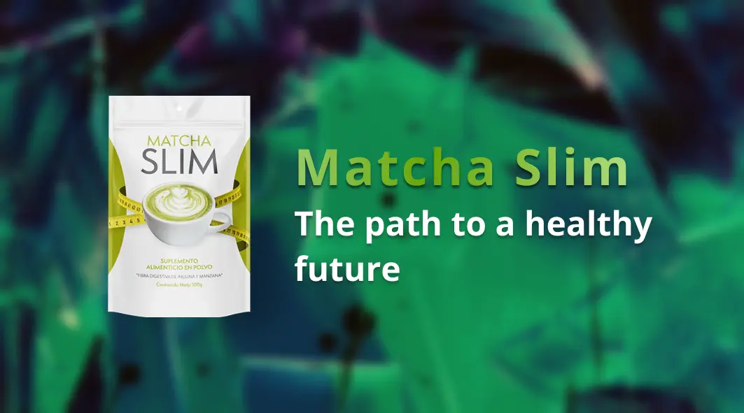 Matcha Slim box displaying health benefits and ingredients